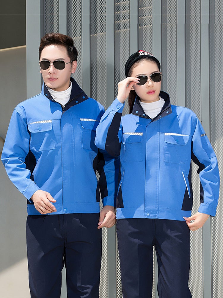 New Spring & Fall Thickeneded Anti-Scalding Welding Long-Sleeved Men'S Jacket Wear-Resistant Labor Protection Clothing Custom Logo Auto Repair Suit Overalls - Image 5